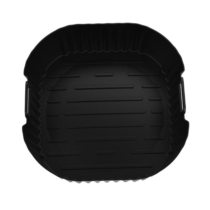 2PCS Square Cooking Mats Oven Safe Grilling Mats Silicone Texture Air Fryers Bowl Suitable for Kitchen Baking Use