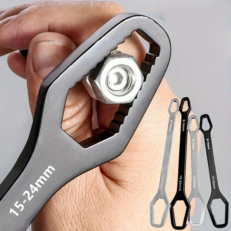 1pcs Headed Multifunctional Universal Wrench Universal Wrench Self Tightening Drooping Wrench Repair Tool for Household Mainten