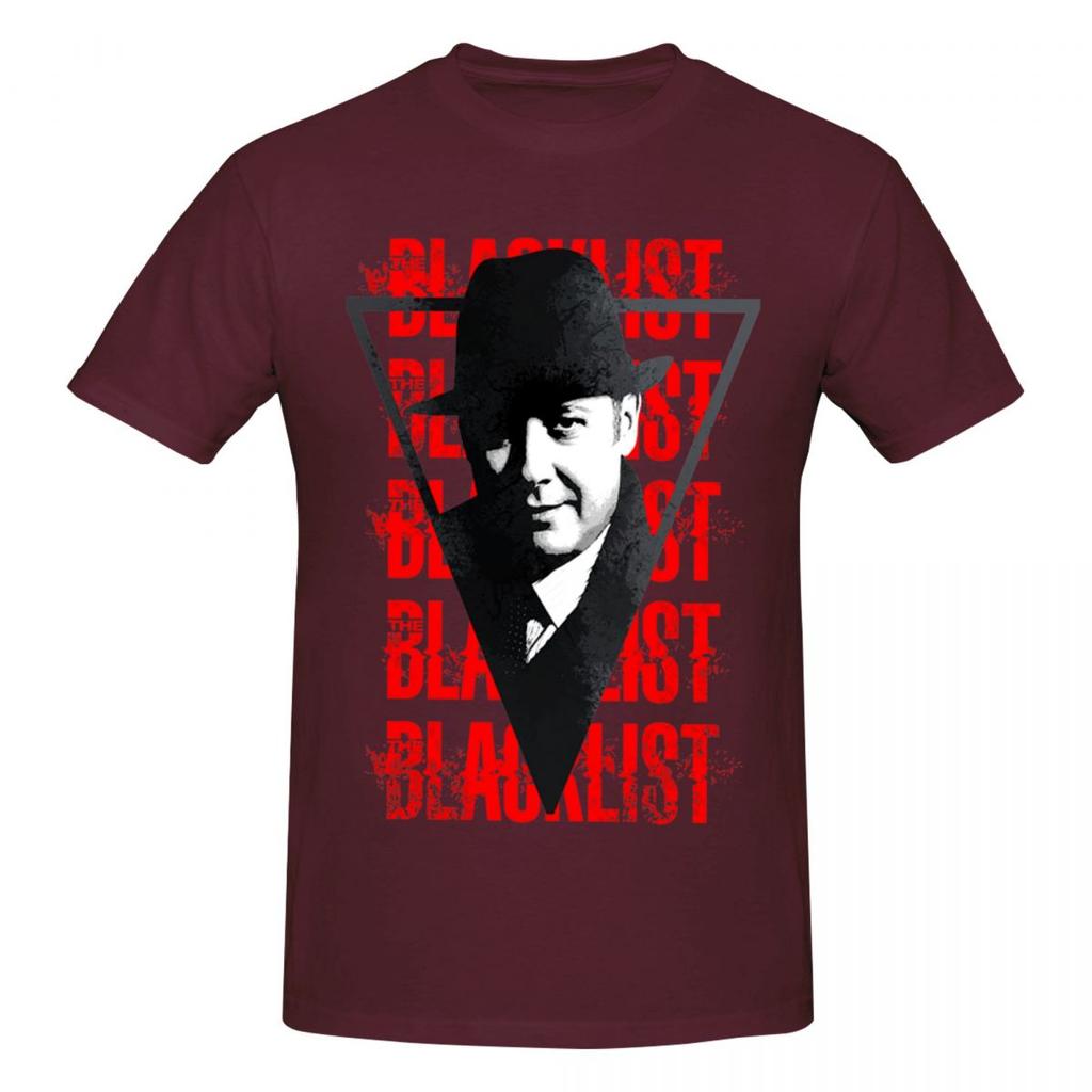 Unisex The Blacklist Raymond Red Reddington Vintage T Shirt Streetwear Big Size Cotton Custom Sleeve Shirt Unisex