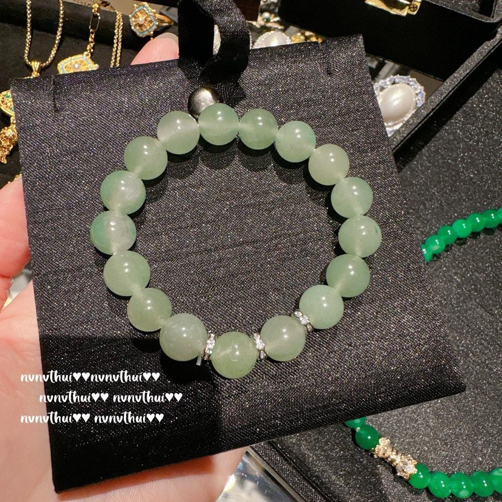 

Браслет-нить из нефритовых бусин Дулун, браслет из камней с узкой талией, ледяно-зеленый, новый китайский, кварцевый, нефритовый, агатовый, носить в несколько рядов