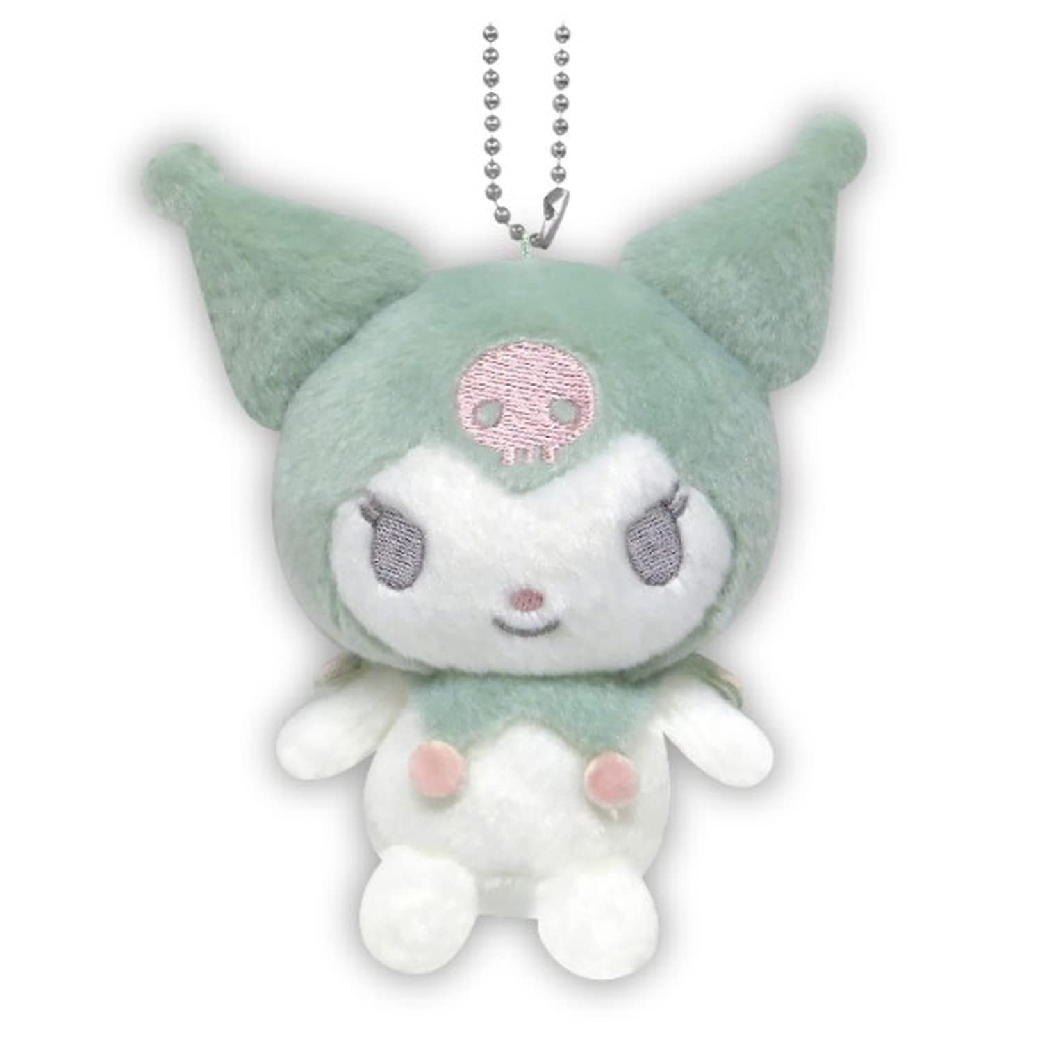 

K Company Kuromi Dusty Color Ball Chain Mascot Green H10.7×W8.4×D7.1cm KUK-BM-GN