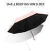 Mini Capsule Folding Umbrella Upf50+ Portable Sun Rain Umbrella Dual Use Protection Vinyl Travel Accessoreis For Outdoor