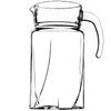 KADAX Glass Pitcher Carafe for Beverages Water Juice 1.7L