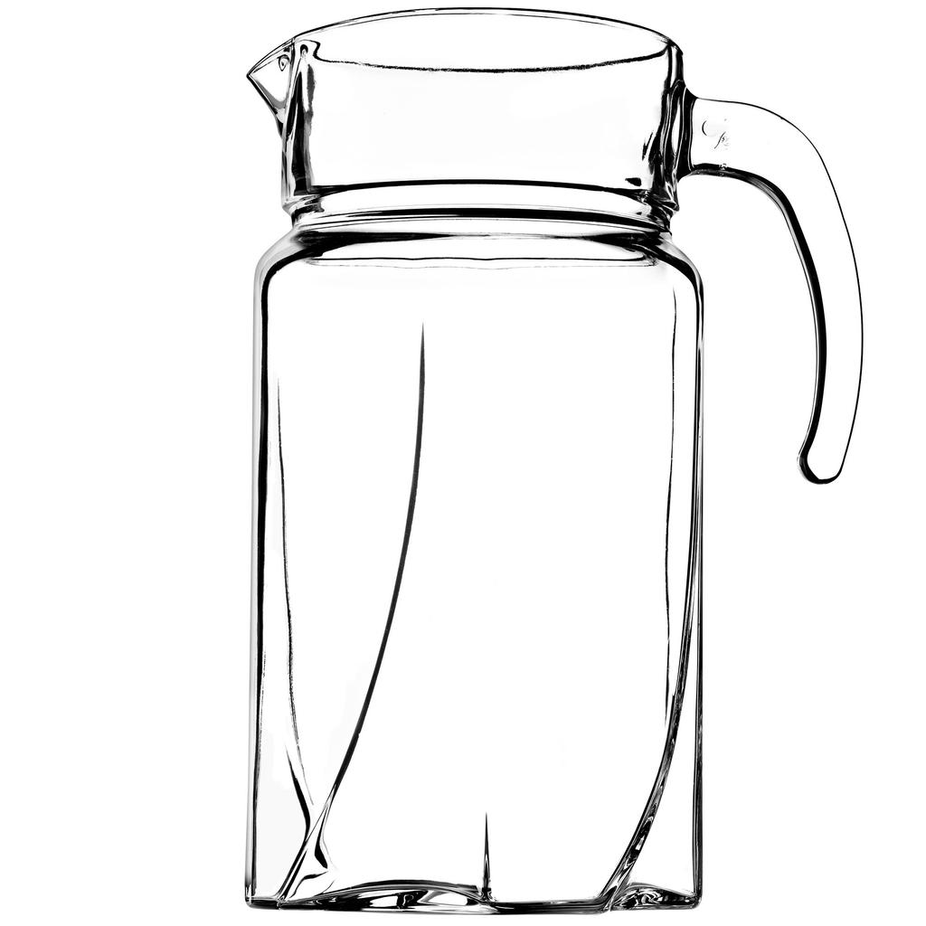 KADAX Glass Pitcher Carafe for Beverages Water Juice 1.7L