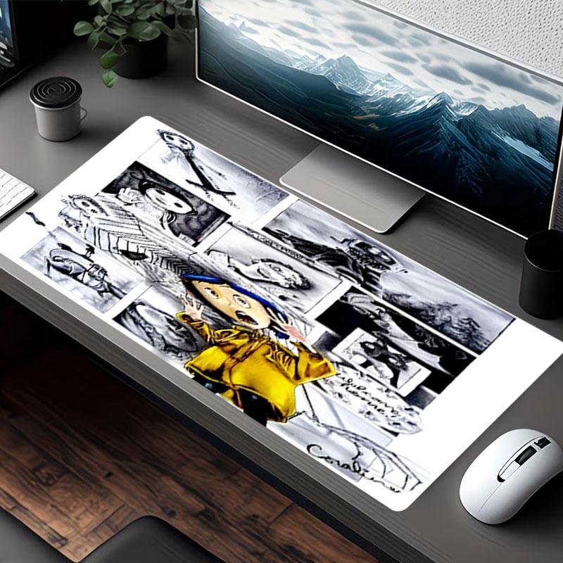 Coraline Print Mouse Pad, for Keyboard Pad Laptop PC Mat for Office Home Use, Desk Decor, Perfect Birthday Gift for Gamers