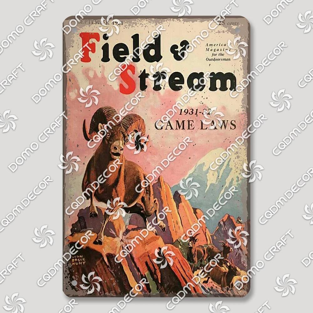 Hunting Metal Tin Signs, Ranger Shotgun Shells Vintage Poster, Retro Duck Elk Bear Metal Plaque, Club Farmhouse Home Wall Decor