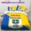 Biancheria da letto con motivo Real Oviedo, Set piumone Copripiumino Federa Regalo di Compleanno per la Casa (1*copripiumino+2*federe,senza imbottitura)