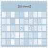50 sheets of emotion writing decoration base, handmade notebook, retro note paper, non stick material paper