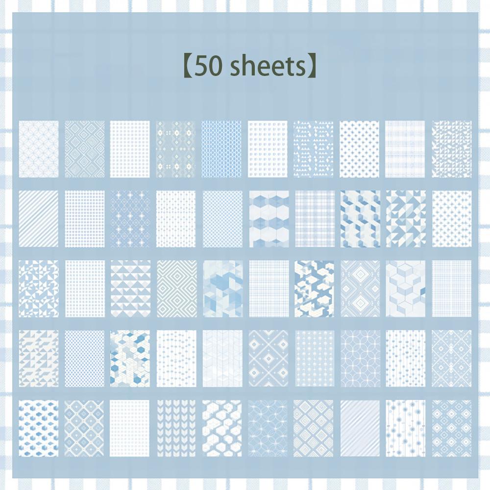 50 sheets of emotion writing decoration base, handmade notebook, retro note paper, non stick material paper
