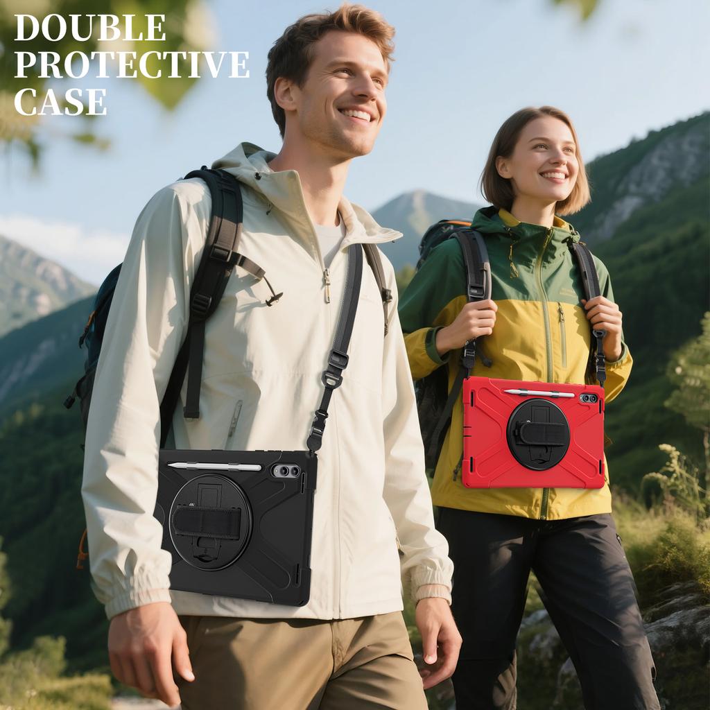 360 Degree Rotating Rugged Shockproof Protective Tablet Cover for Samsung for Galaxy Tab S8 S9 S11 Ultra Case Made Durable