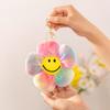 Cute Sun Flower Plush Keychains Car Key Chain Plush Keychain Women Ladies Students Bag Pendant Jewelry Accessories Keyring Gifts
