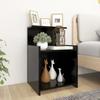 Day and Night - Day and Night Nightstands 2 Pcs Black Plywood 40x35x60 Cm