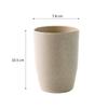 Northern Europe Beige Wheat Stem Tooth Cup Bathroom Mouthwash Mug Round Easy Clean Lightweight Stackable Eco Friendly Rinsing