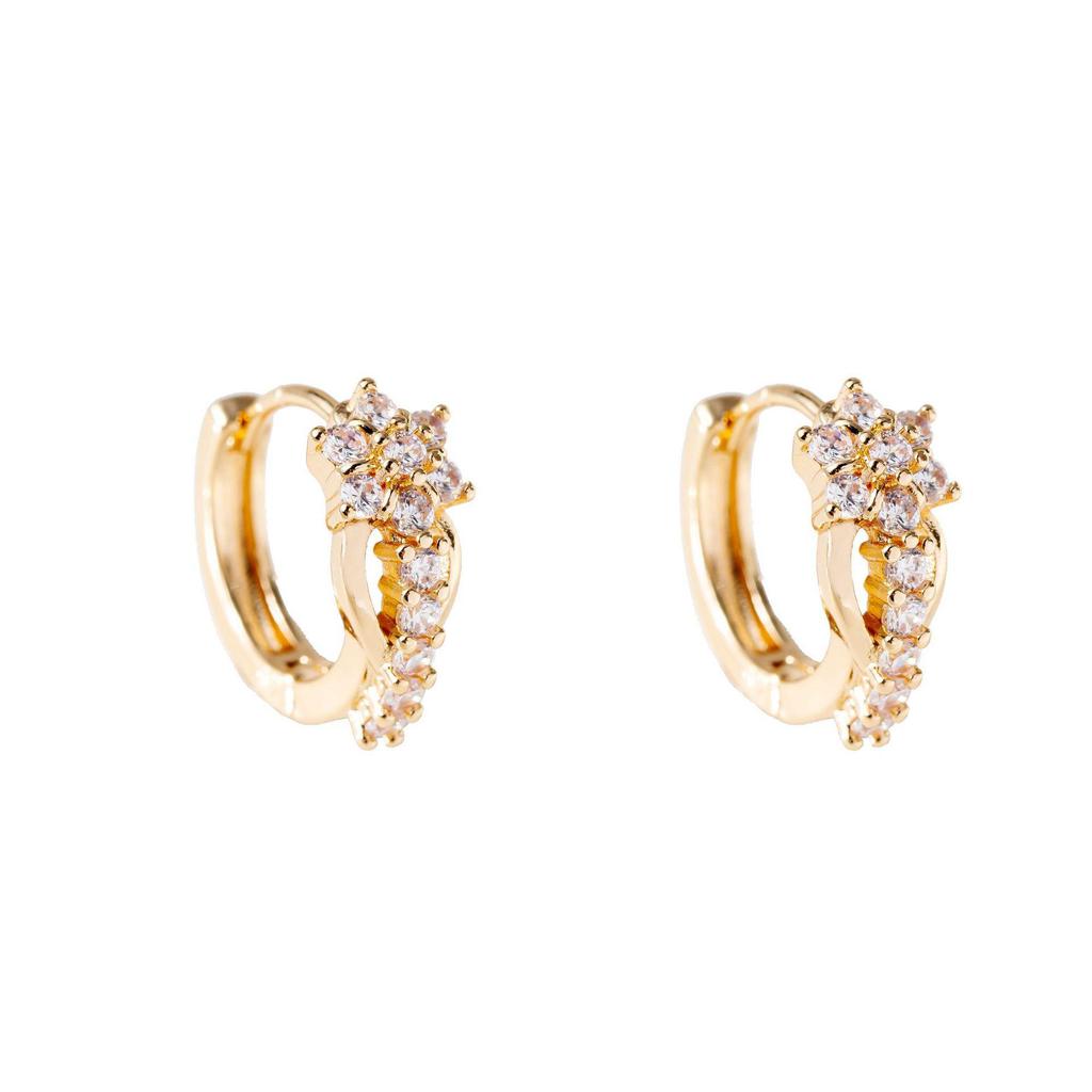 Ear Cuff alla Moda Coreano da Donna con Diamanti Zirconi - Design Minimalista alla Moda
