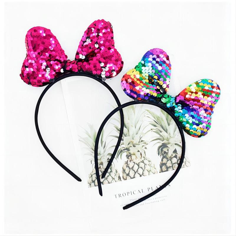 Sequins Bows Headbands Hair Accessories Women Girls Princess Cute Hairband Bowknots Shape Headbands Delicate
