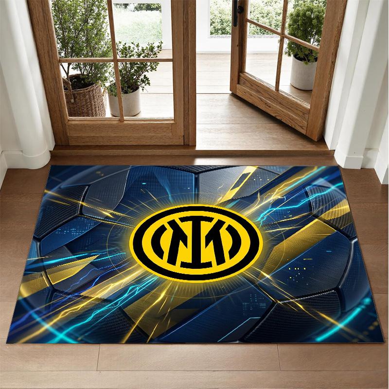 Borussia Dortmund Design Crystal Velvet Rug Soft Decorative Mat for Bedroom Entrance