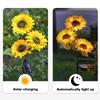 Solar Sunflower Light Waterproof Street Lights Outdoor Warm White Led Chrismas Deco Automatic Control Sensor For Sun Flower Lamp