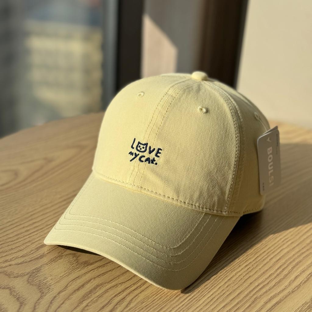 Korean-style Cute and Simple Letter-embroidered Soft-top Baseball Cap with Wide Brim That Makes the Face Look Smaller, Trendy Women's Cap