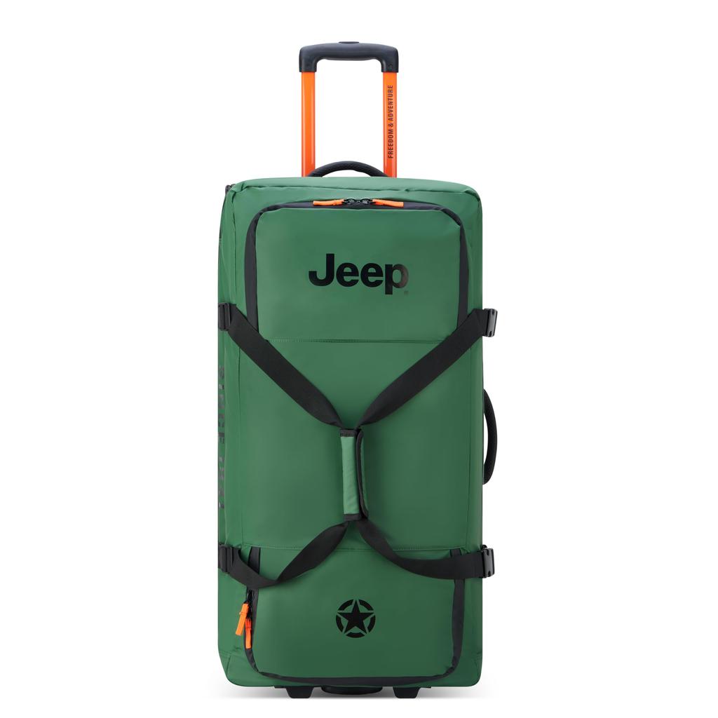DELSEY PARIS JEEP 82 2W TR DUFFLE Suitcase JS005A, 92L, 82cm, 3.5kg, 3-Year Warranty, Officially Imported, J0274326013, Green
