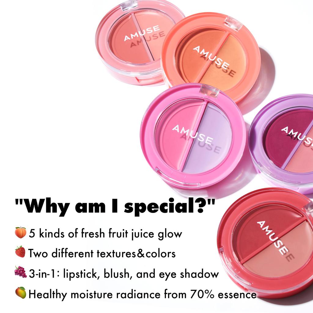 Cheek Healthy 5 colors 01 Peach Balm [AMUSE Official] [Lip & Balm, available]