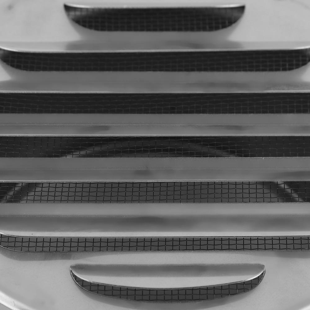 Round Air Vent Silver Exhaust Grill Cap Modern Ventilation Cover  Garage