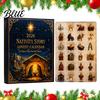 Countdown to Christmas Calendar 2026 Nativity Story Advent Calendar 24 Days Family Holiday Tradition Decor with 2D Acrylic Religious Keepsake