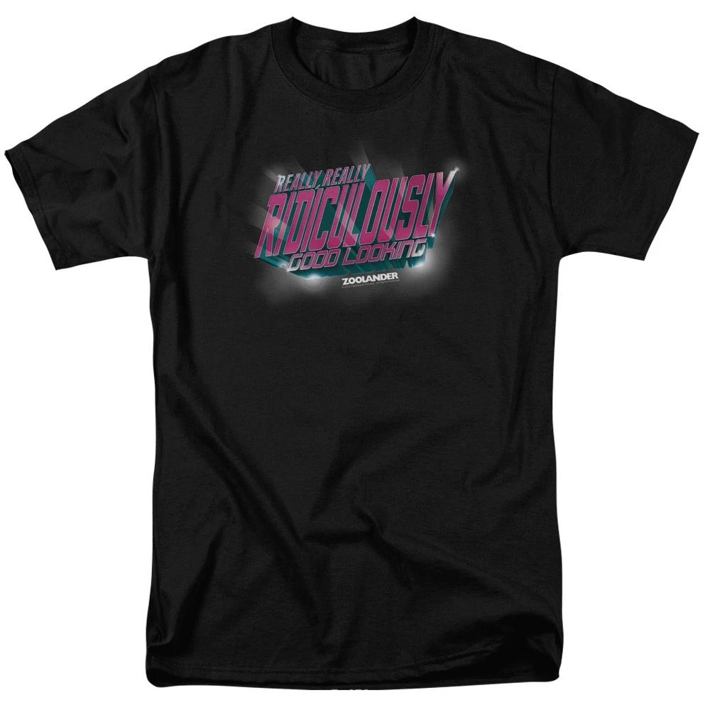 Zoolander - Ridiculously Good Looking - Adult Unisex T-Shirt - Black XXXXL