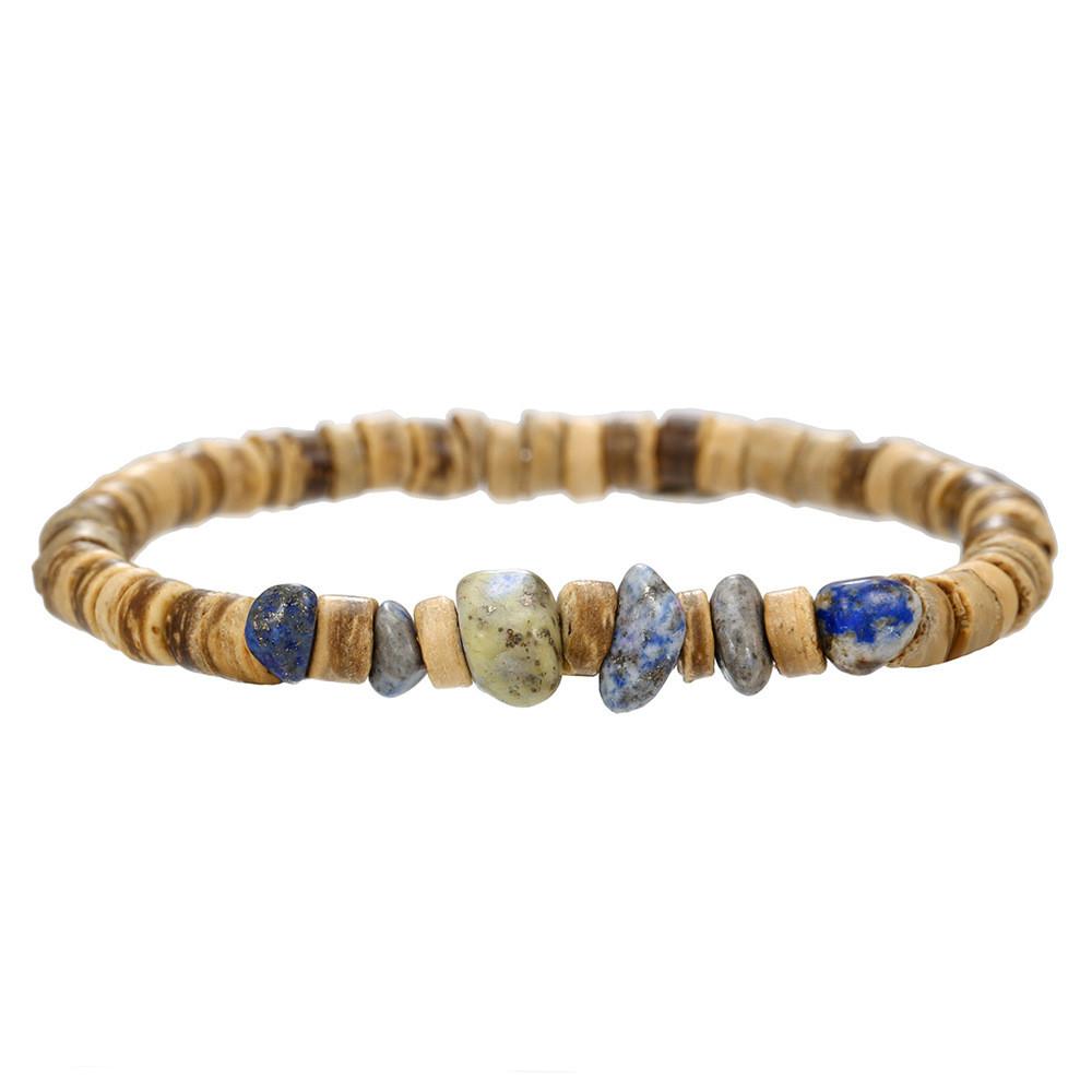 Bohemian Turquoise Beaded Bracelet With Geometric Design For Women And Men