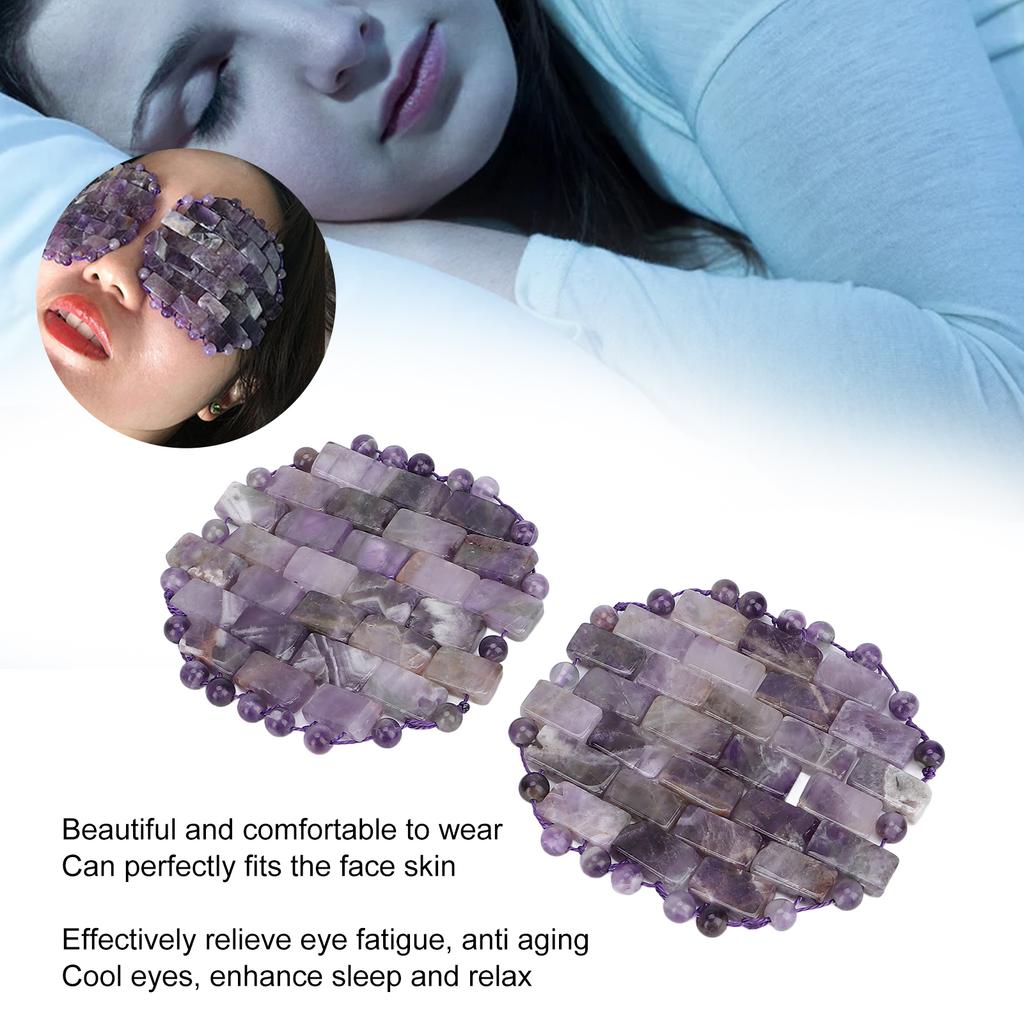 Amethyst Eye Pack Wrinkles Swelling Elimination Dark Circles Fading Jadestone Eye Massager
