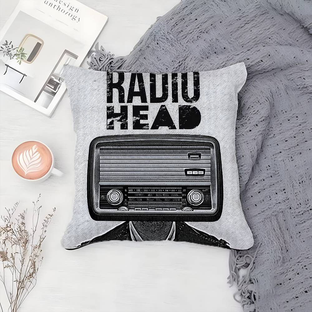 Band R-Radiohead-MT Rock Promotion Kissenbezug Druck Kissenbezug Wohnzimmer Sofa Kissenbezug Schlafzimmer Raumdeko