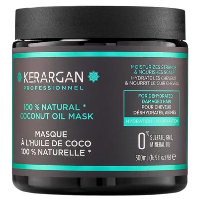 Haarmaske mit Kokos-, Argan- und Kamillenöl, nährt und spendet Feuchtigkeit – sprödes Haar – frei von Sulfaten, Parabenen und Silikonen – 500 ml