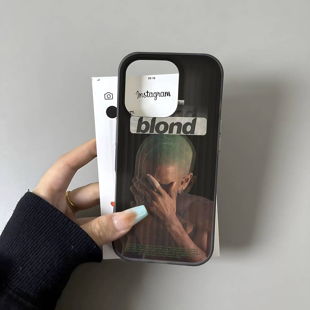 Frank Blonde Oceans For Phone 17 16 15 14 13 12 11 Pro Max Plus Pro Air Phone Case Corrugated Stripe Back Cover