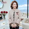 YUZHAOLIN Women's Elegant Round Neck Woolen Coat