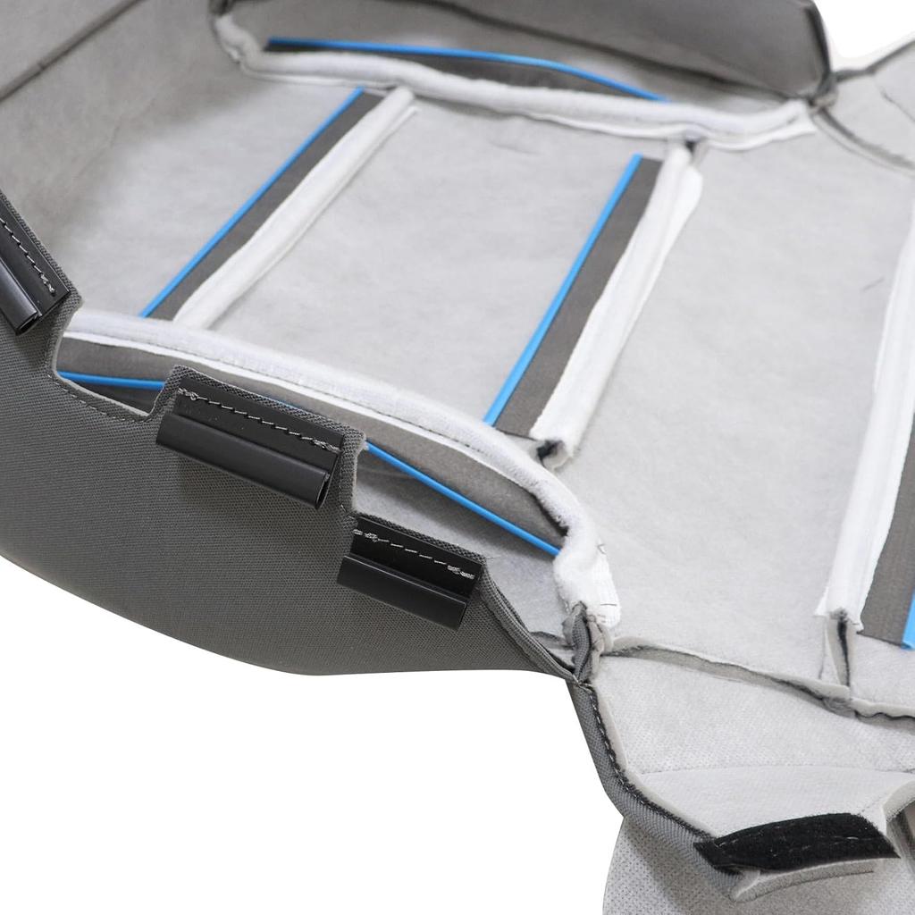 SecosAutoparts Driver or Passenger Side Bottom Replacement Cloth Seat Cover Gray #H2T or 4DP Compatible with Chevy Silverado GMC Sierra 1500 2500HD