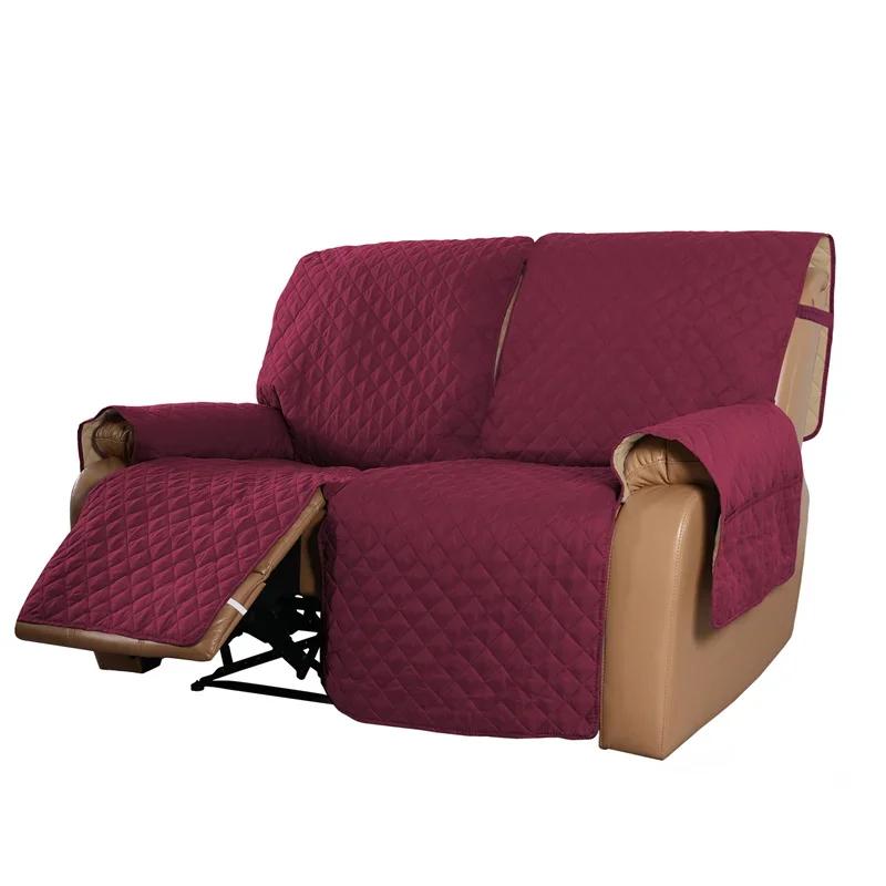 1/2/3 Seater Recliner Sofa Cover Pet Kids Dog Sofa Mat Solid Lounger Couch Towel Armchair Covers  Relax Sofa Slipcovers