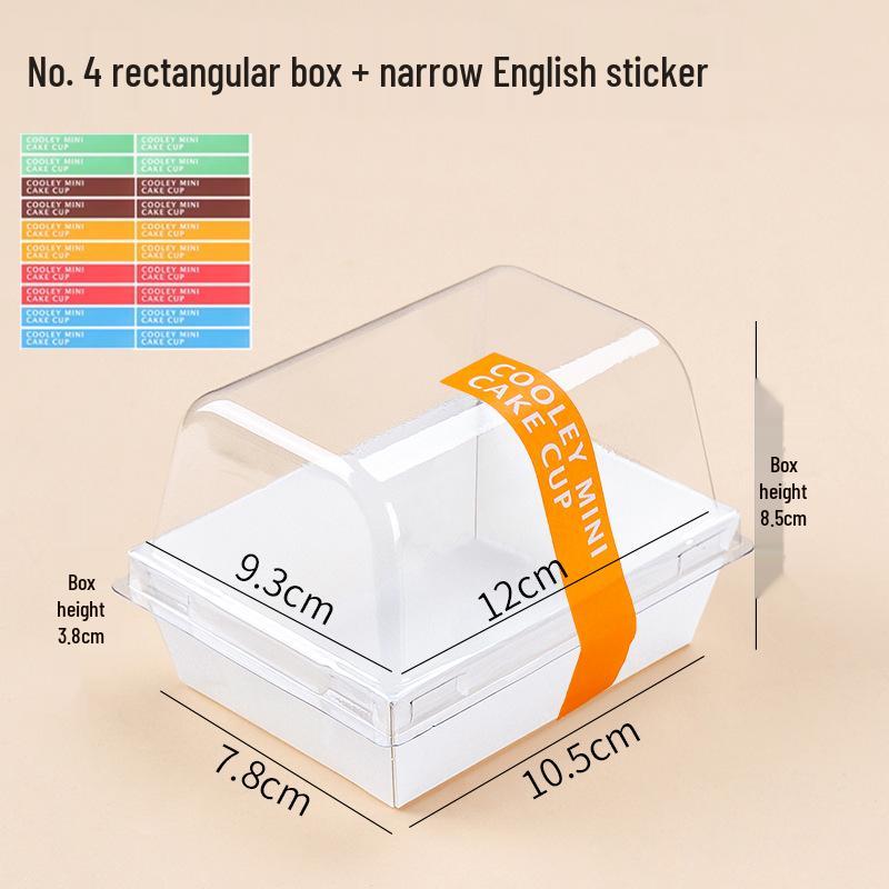 Rousong Xiaobei Pastry Box: Oil-Proof Takeout Container for Desserts, Snow Mei Niang, Puffs, and Cake Rolls.