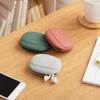 2 PCs Silicone Earphone Data Cable Storage Box Mini Key Box Lipstick Mini Storage Bag Green Light Gray Red