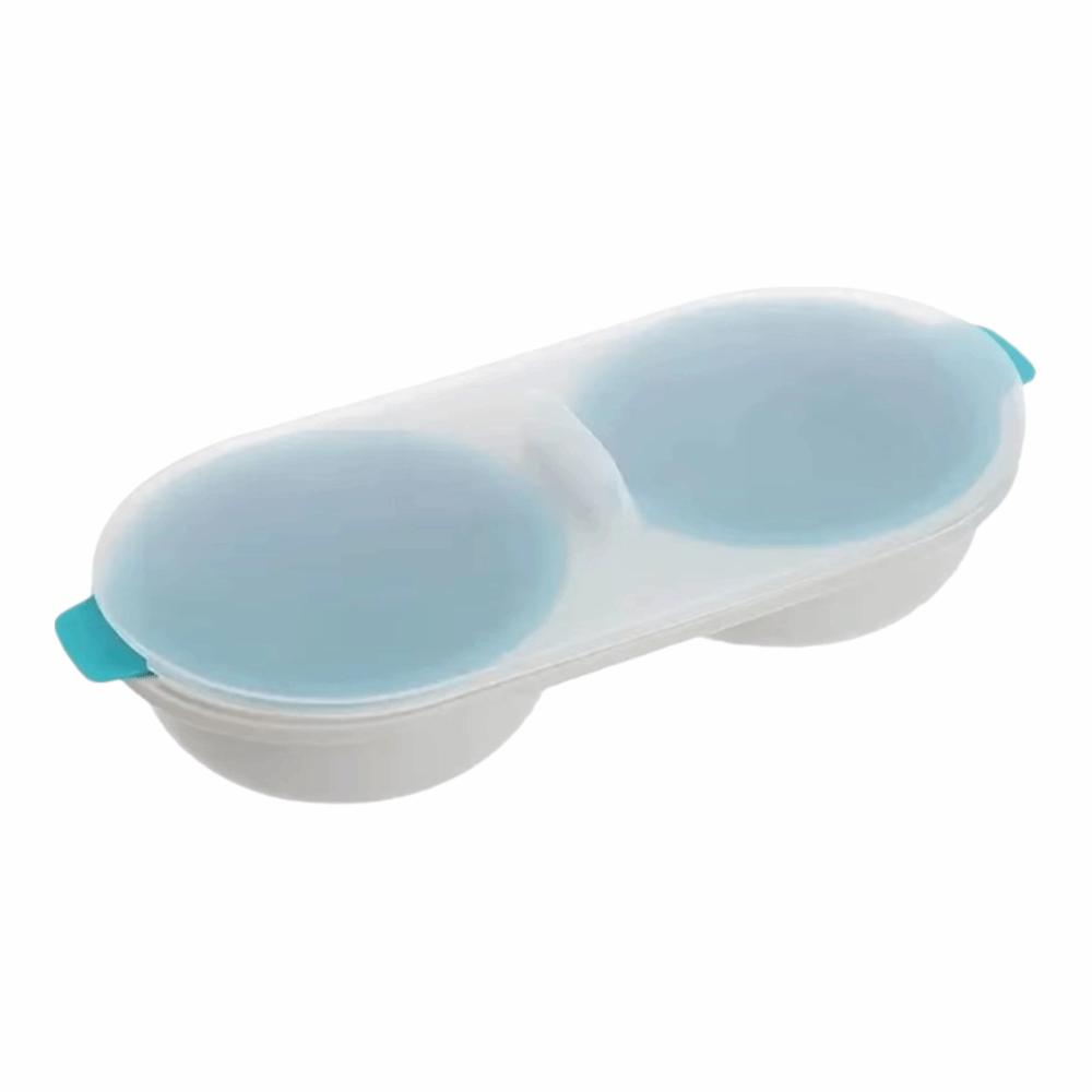 Food Grade Microwave Egg Poacher Heat Resistent with Lid Microwave Egg Steamer Quick Heating Non Stick Hot Spring Egg Mold