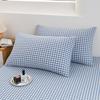 Class A pure cotton washed cotton yarn-dyed series single pillowcase solid color simple no bed sheet 48x74cm pillowcase