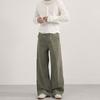American Vintage Casual Pants With Solid Color For Men And Women