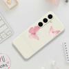 For Samsung Galaxy S25 FE Case Butterfly Pattern Printing Straight Edge TPU Phone Back Cover