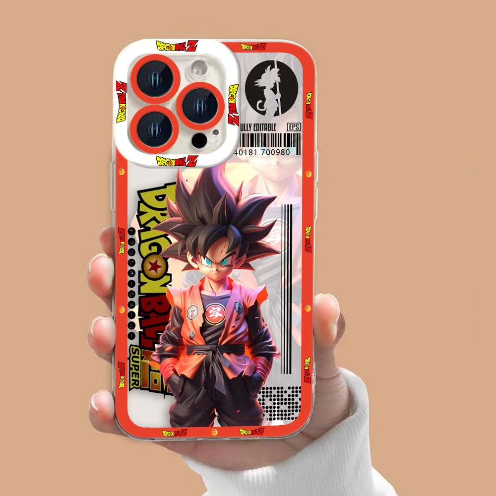 Anime D-Dragon Ball Sun Goku Cover Clear Phone Case For Redmi Note 15 14 13 12 12S 11 11T 11S 10 9 10S 9S 8 Pro Plus Case Shell