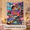 Custom Personalized Tapestry,GTA Print Custom Name Text Wall Art Hanging for Bedroom