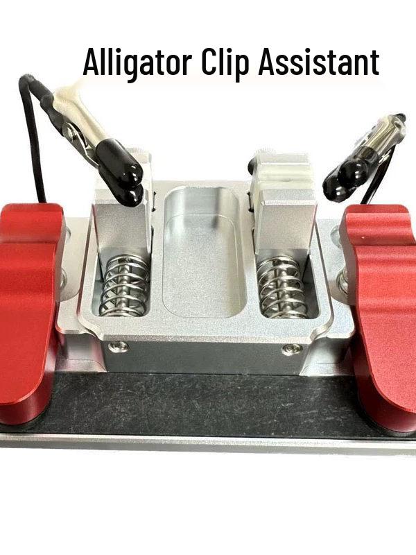 Keramická svorka na pájecí drát pro vysoké teploty a přípravek pro upevnění DPS