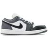 Jordan Air Jordan 1 Synthetic Leather Slip Resistant Abrasion Resistant Low top Skateboard Shoes Unisex Black White 553558-152(Team731)