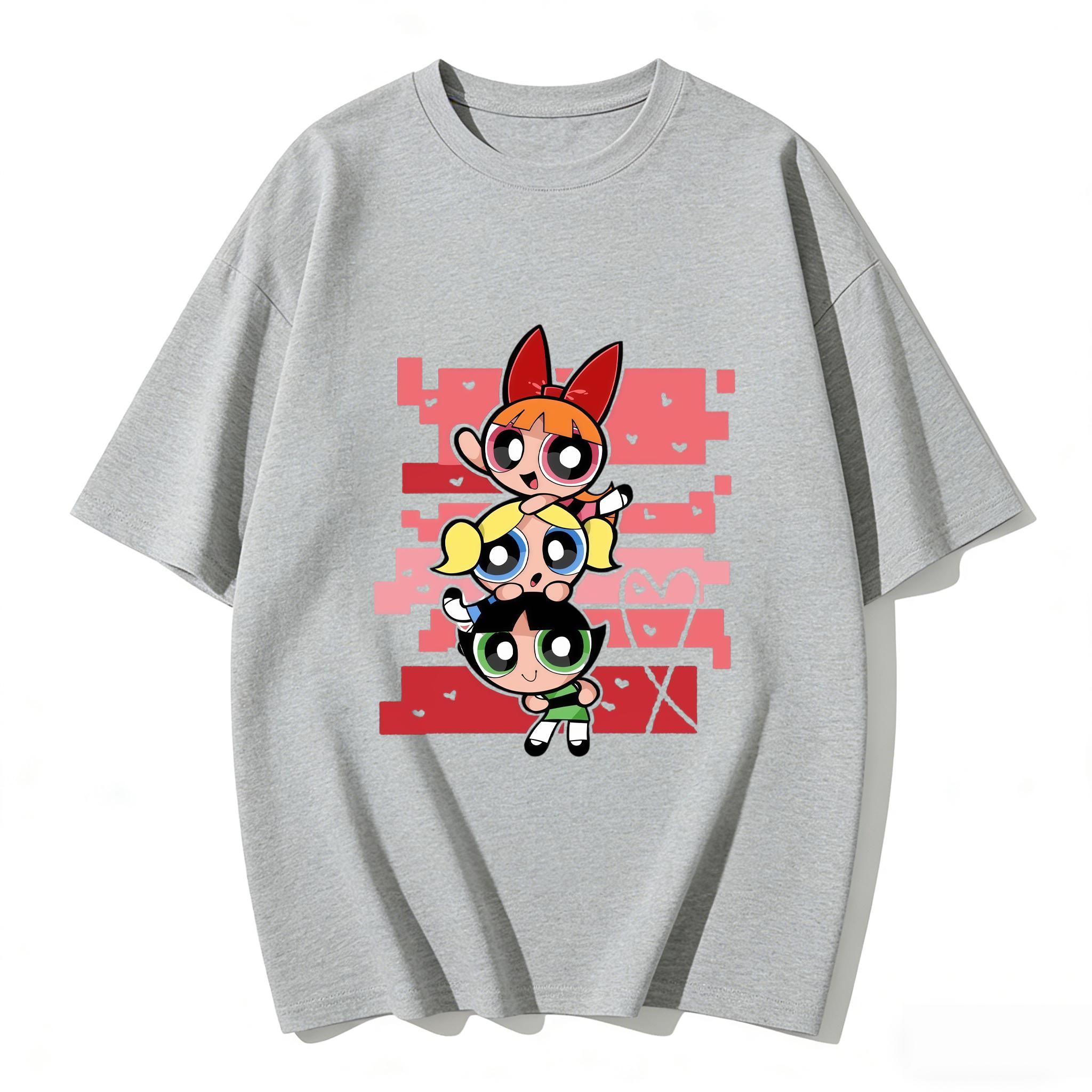 

2026 Girls Super Powerful Blouse Training Streetwear Tshirts Womens Tee Classic Gym Fitness Family Matching Outfits Summer Tops S