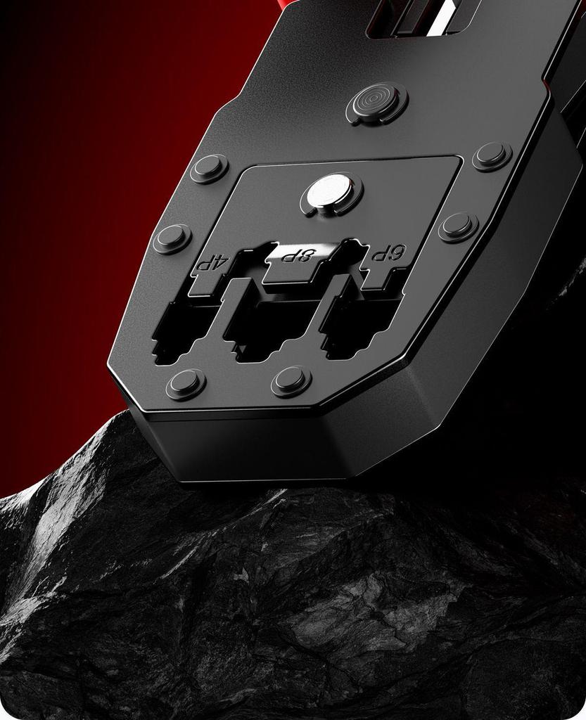 Professional Grade Network Cable Crimper Set with Wire Stripper and Cutter for Category 6 and 6P8P Crystals