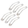 Curved Safety Pins Bulk for Quilting Sewing Clothing Tool Decorative Carbon Steel Ni Plated 2in