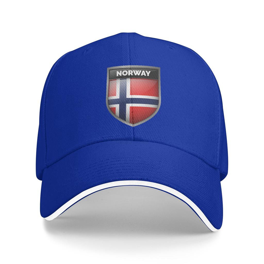 Personlig norsk stolt Norge flagga basebollkeps solskydd dam unisex justerbar pappahatt sommar snapback kepsar