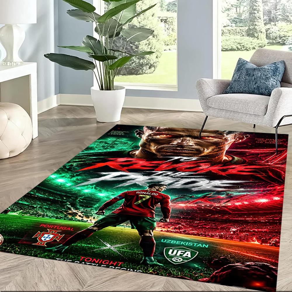 Cr7 Speed Power Legend Square Rugs Are a Great Choice for Living Rooms, Bedrooms, Home Décor, and As Gifts.
